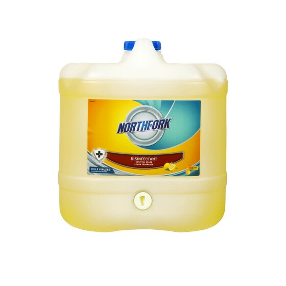 Northfork Hospital Grade Disinfectant Lemon 15L – All Washable Surfaces