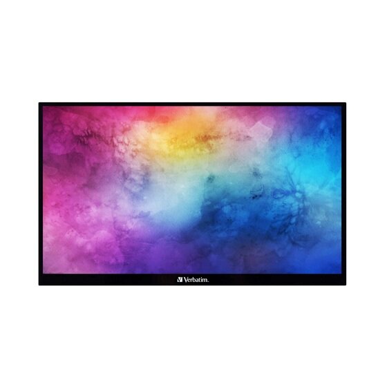 Verbatim 14" Portable Touch Screen Monitor – FHD 1080p, Aluminium, 10-Point Multi-Touch