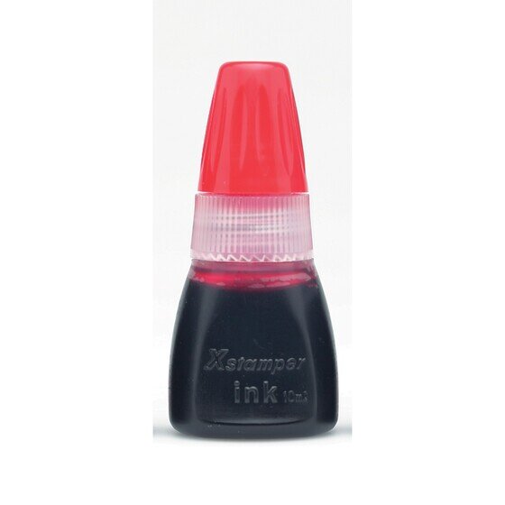 XSTAMPER CS-10N Refill Ink 10ml Red – Pre-Inked Stamp Ink