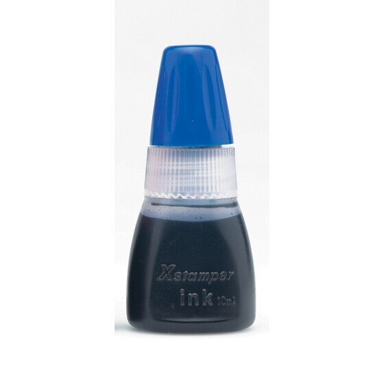 Xstamper CS-10N Refill Ink 10ml Blue – Pre-Inked Stamp Recharge