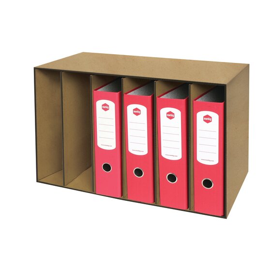 Marbig Stor-A-File Kraft Storage File – 6 Compartments for Office & Home