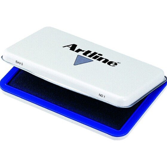 ARTLINE EHJ-3 Stamp Pad #1 Blue – Water-Based Ink, Metal & Plastic Casing