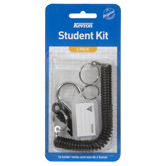 Kevron Student Kit Black – 4-Piece ID & Proximity Card Set