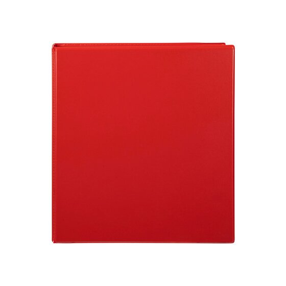 Marbig Clearview Insert Binder A4 50mm 2-Ring Red – Acid-Free Polypropylene