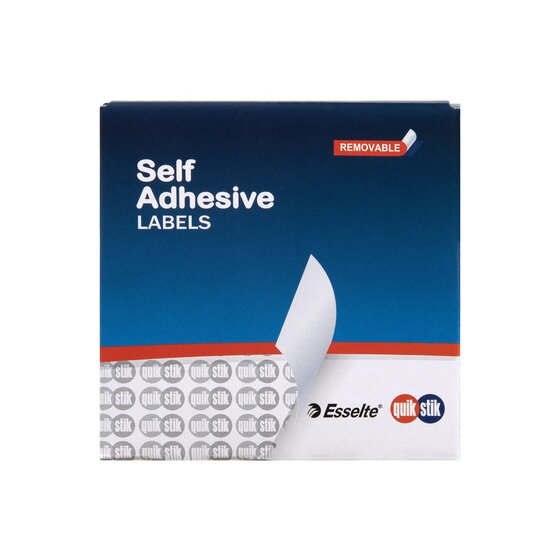 Quikstik Label Dispenser – Rectangle 19 x 63 mm White, 280 Labels