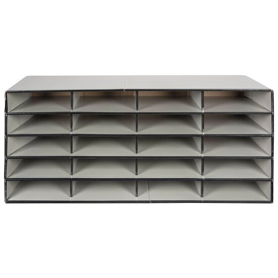 Marbig Literature Sorter – 20-Compartment Storage Box for Files, Brochures & Mail