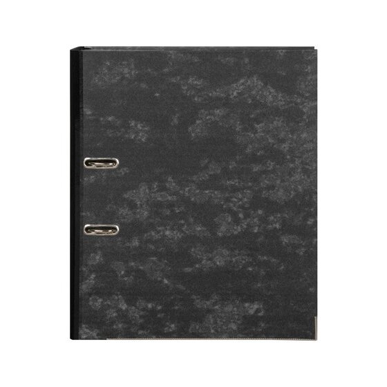 Marbig Lever Arch File – Foolscap, Reinforced Spine, Black Mottle