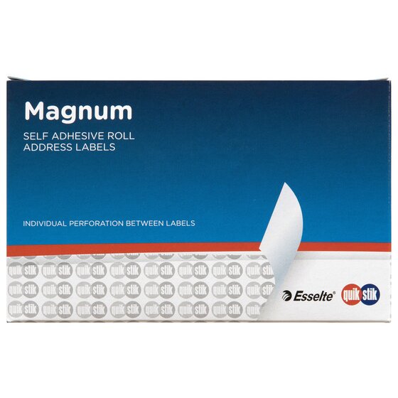 Quikstik Label Dispenser – Magnum Roll 89 × 24 mm, White, 500 Labels