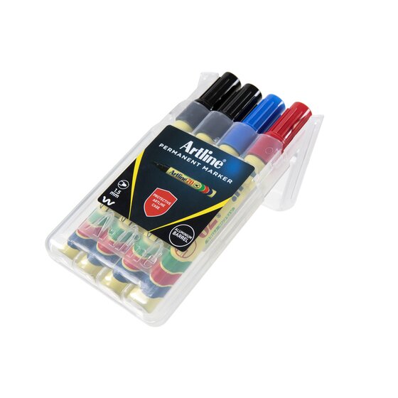Artline 70 Permanent Marker – Assorted Colours | Hard Case | Office & Workshop