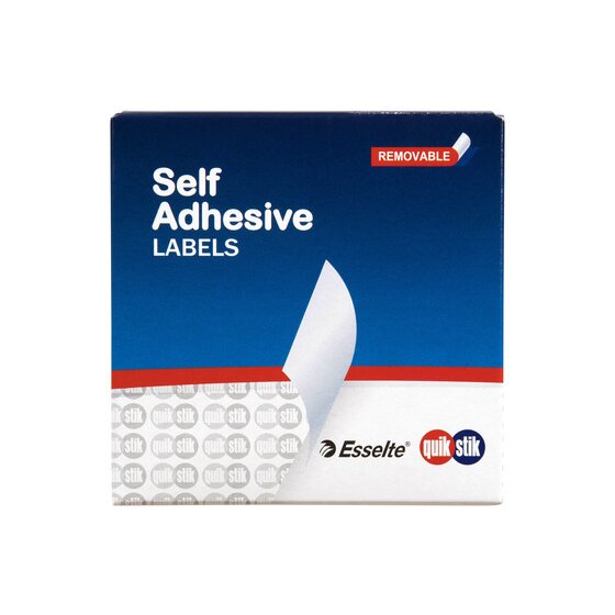Quikstik Circle Label Dispenser – 24mm Pink, 500 Labels