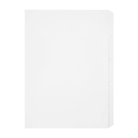 Marbig Indices & Dividers – 5 Tab, Manilla, A4, Unpunched