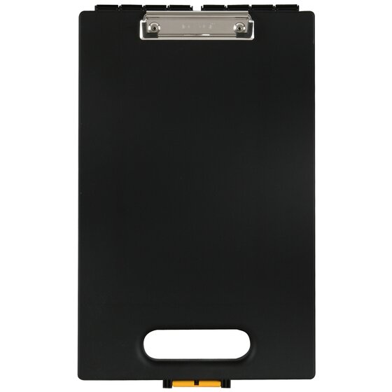 Dexas Clipcase Top Open Clipboard – Black (A4 & Letter Size)