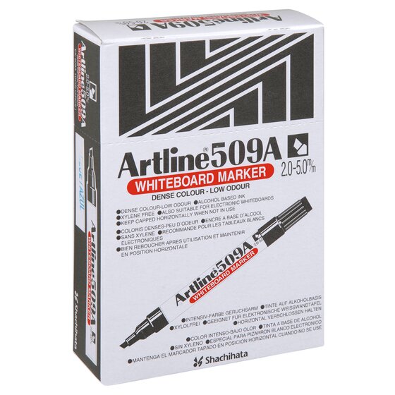 Artline 509A Whiteboard Marker – 5mm Chisel Nib, Blue
