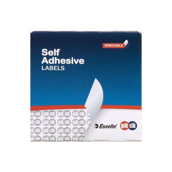 Quikstik Label Dispenser – Rectangle 19 x 32 mm White, 550 Labels