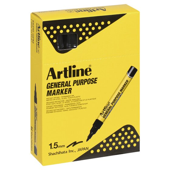 Artline Professional Series General Purpose Permanent Marker – Black