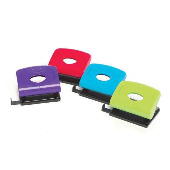 Marbig 2-Hole Punch – 20 Sheet Capacity – Assorted Colours (8805099A)