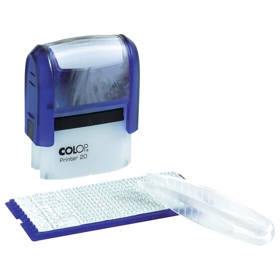 COLOP P20/1 DIY Self-Inking Stamp Set – Custom Messages, Tweezers & Symbols Included