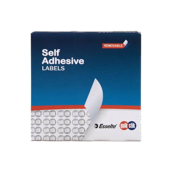 Quikstik Circle Labels 14mm Blue – 1050 Count Dispenser Box