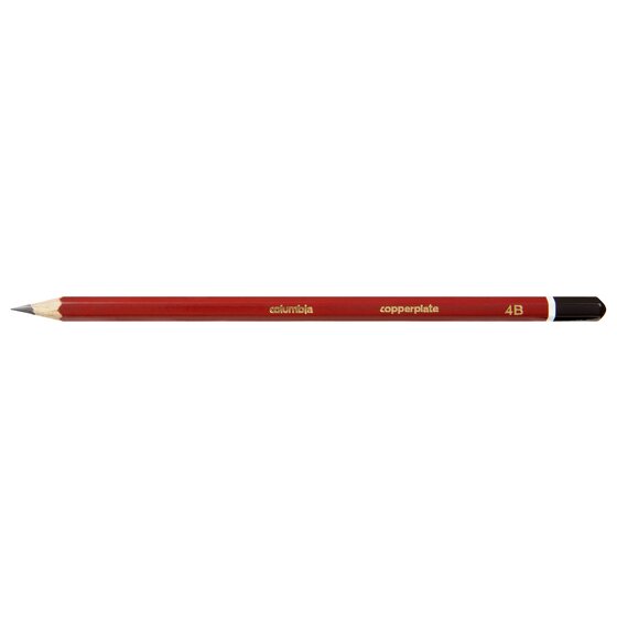 Columbia Copperplate 4B Hexagonal Lead Pencil – Pack of 2