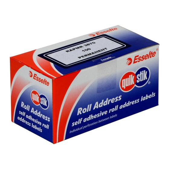 Quikstik Label Dispenser – Rectangle 38 x 70 mm White