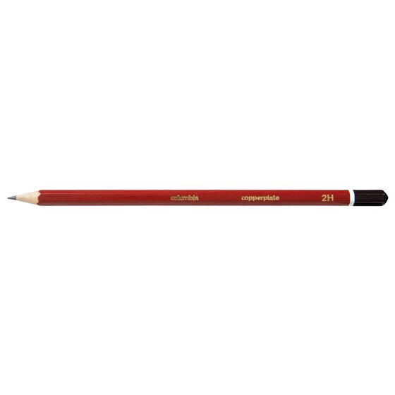Columbia Copperplate 2H Hexagonal Lead Pencils – Pack of 2