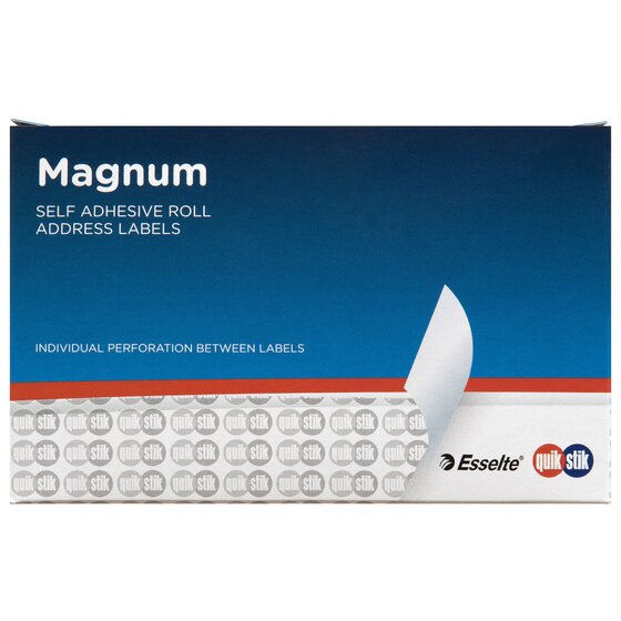 Quikstik Label Dispenser – Magnum Roll 103 x 36 mm White (500 Labels)