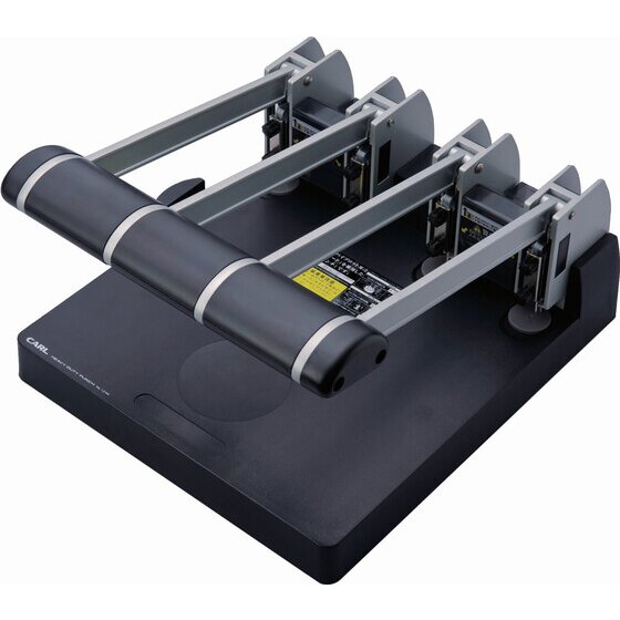 Carl 124N Heavy-Duty 4-Hole Punch – 145 Sheet Capacity | Swappable Blade & Support Board