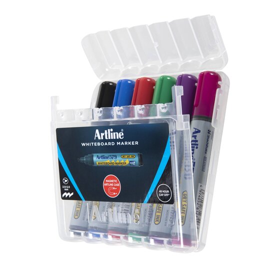 Artline 579 Whiteboard Marker – Assorted Colours | Dry-Safe Ink, Low Odour