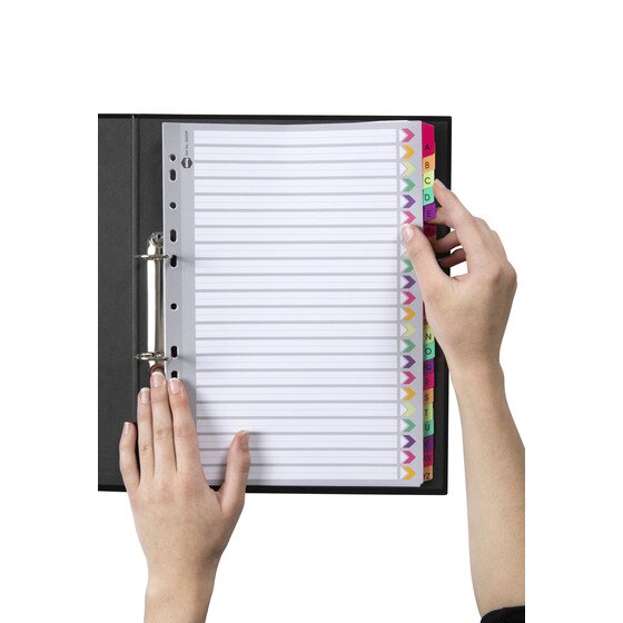 MARBIG INDICES & DIVIDERS A-Z TAB MULTIDEX A4 COLOUR | INDICES AND ...