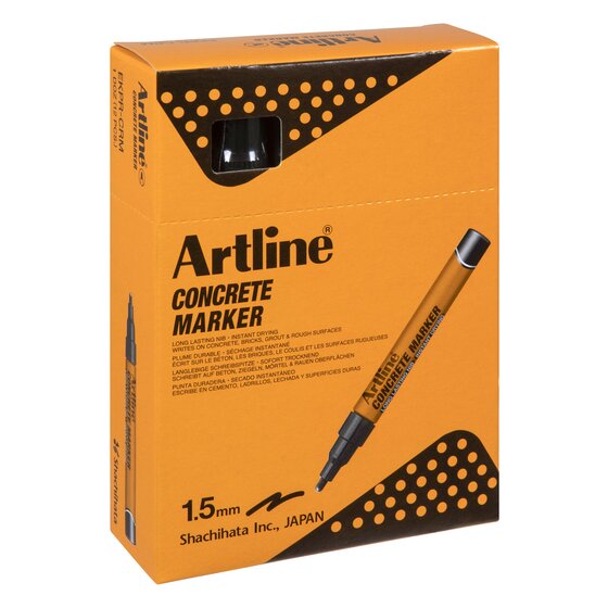 Artline Professional Series Concrete Permanent Marker – Black