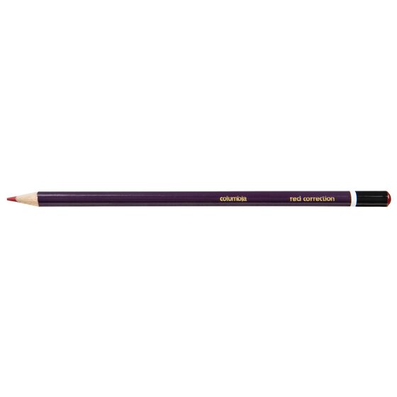 Columbia Correction Pencil, Red, Round Barrel – Single