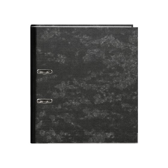 Marbig Lever Arch File – A4, Reinforced Spine, Black Mottle
