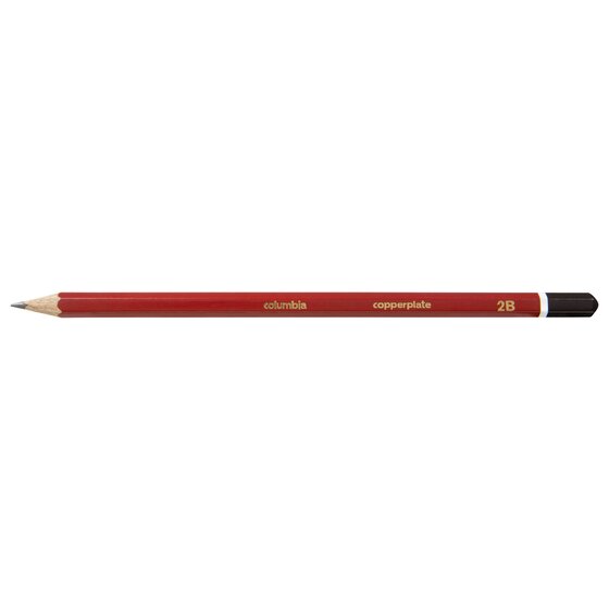Columbia Copperplate 2B Hexagonal Lead Pencils – Pack of 2