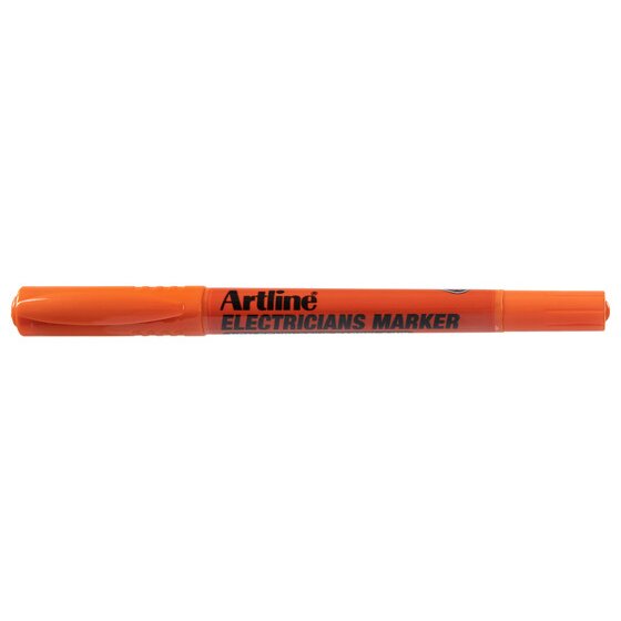 Artline Professional Series Electricians Permanent Marker – Dual Nib, Orange