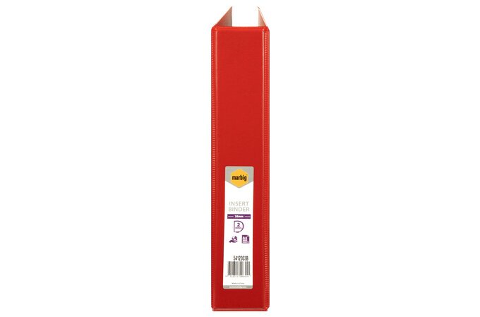 MARBIG CLEARVIEW INSERT BINDER A4 38MM 2D RED | INSERT BINDERS | ACCO ...