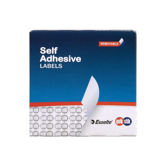 Quikstik Circle Label Dispenser – 11mm White, 1400 Labels