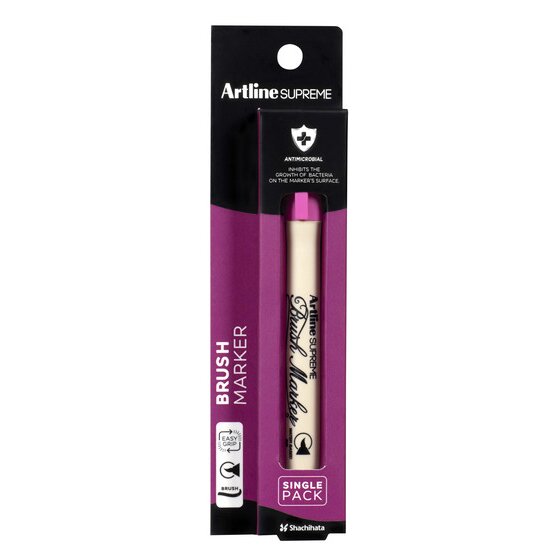 Artline Supreme Brush Marker – Pink (Single)