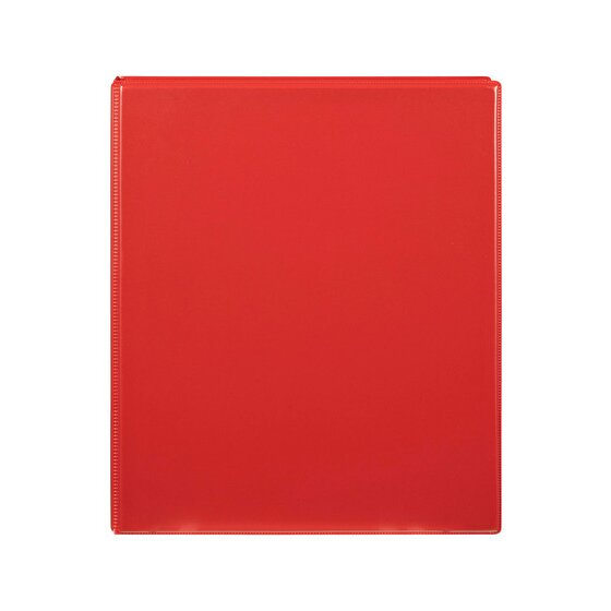 Marbig Clearview Insert Binder A4 25mm 4-Ring Red – Acid-Free Polypropylene Filing Binder