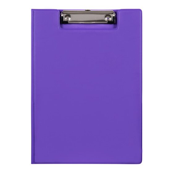 Marbig A4 Clipfolder in Purple – Polyethylene Document Holder for Home, School & Office