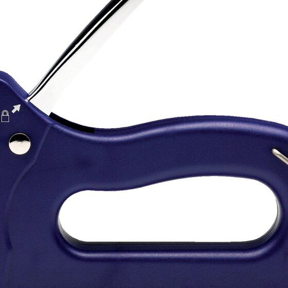 REXEL Value Tacker – Blue | Lightweight, Lock-Down Handle, Built-In Ruler