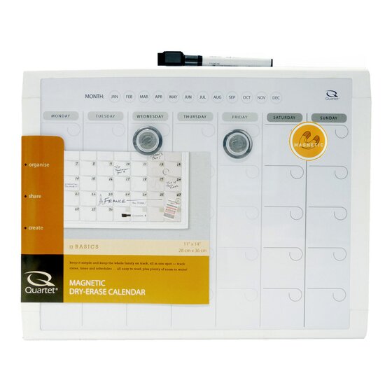 Quartet Monthly Planner Board – Grey 280 x 360mm