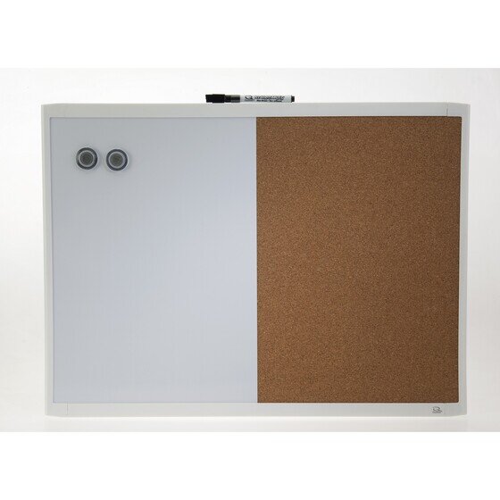 Quartet Basics Combo Board – White Frame 430 x 580mm