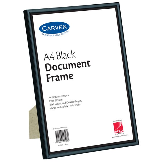 Carven Black Document Frame – A4