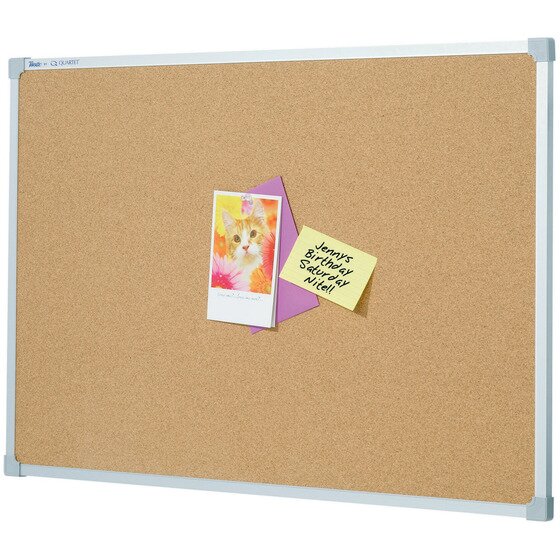 Quartet Corkboard Aluminium Frame 900 x 1800 mm – Self-Healing Surface for Photos, Docs & Creative Displays
