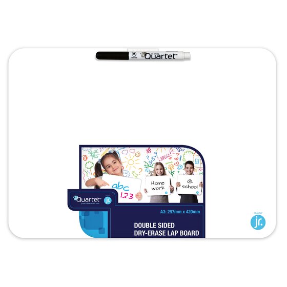 Quartet Lap Board – Double-Sided A3, Non-Magnetic Dry-Erase (with Marker)