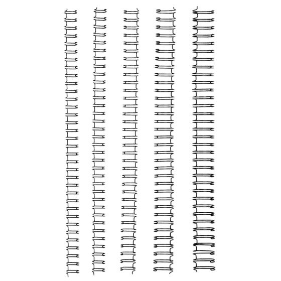 GBC Binding Wire – 34 Loop, 12.5 mm, Silver – Pack of 100