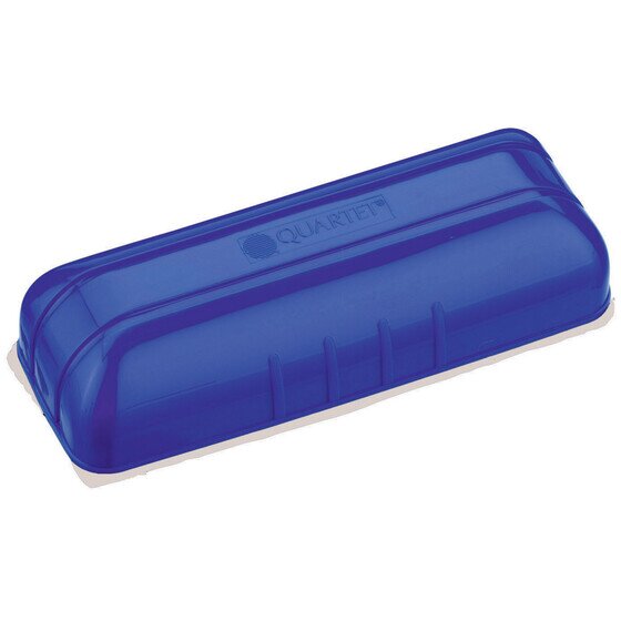 Quartet Whiteboard Eraser with Flannel – Moulded Handle, Works on Whiteboards & Chalkboards
