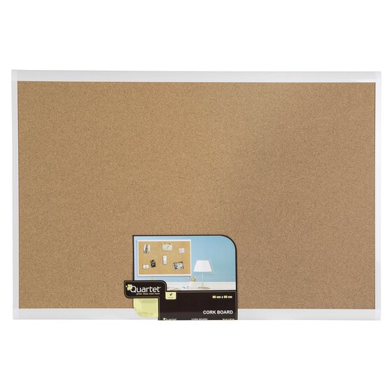 Quartet Basics Corkboard White Frame 600 x 900mm