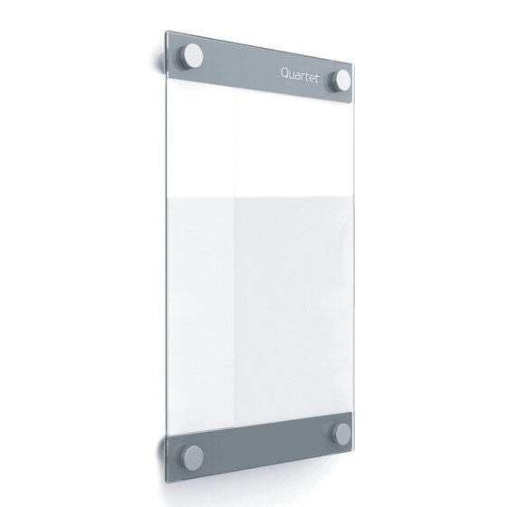 Quartet Infinity Custom Glass Dry-Erase Board – 279×432mm Frameless