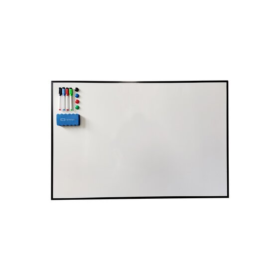 Quartet Whiteboard Value Pack – 600 x 900mm Magnetic Dry-Erase Board with Aluminium Frame